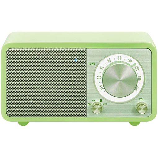 Sangean Wr-7 Verde Radio Analógica Sobremesa Fm Bluetooth Batería