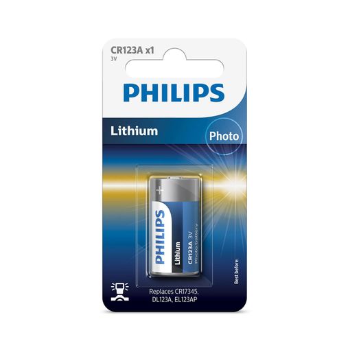 Pilas Philips Litio Cr123 3v Pack 1 con Ofertas en Carrefour