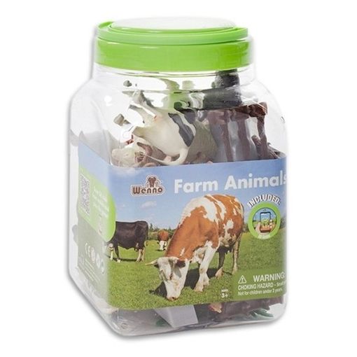 Alienación Acostumbrados a Doctor en Filosofía Cubo De Treinta Figuras De Animales De Granja Wenno 6603 con Ofertas en  Carrefour | Ofertas Carrefour Online