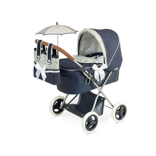 Coche Reborn plegable con sombrilla - muñecas 55 cm. vintage 82044