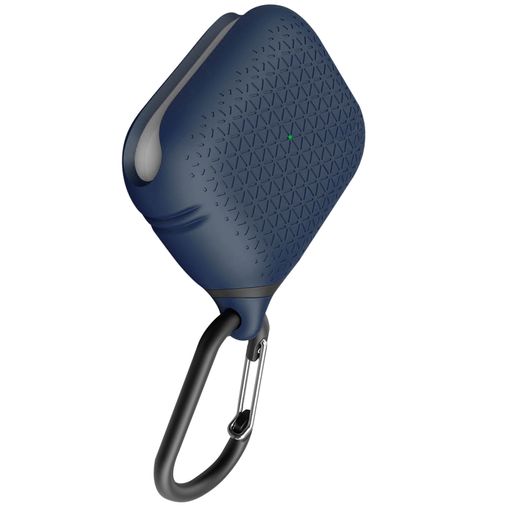 Funda Airpods Pro / Pro 2 Silicona Antihuellas Con Mosquetón - Azul Oscuro  con Ofertas en Carrefour