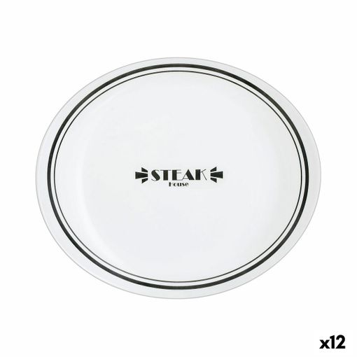 Plato Llano de Vidrio LUMINARC 24,5 cm - Blanco