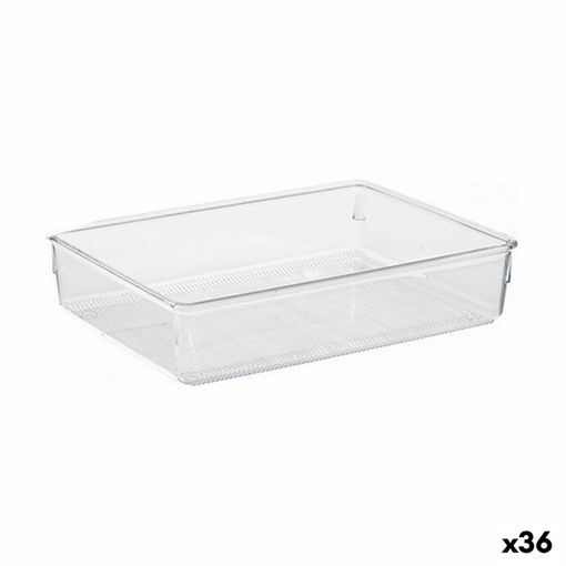 Organizador De Cajones Multiusos Transparente Plástico 24 X 5,5 X 15,8 Cm  (36 Unidades) con Ofertas en Carrefour