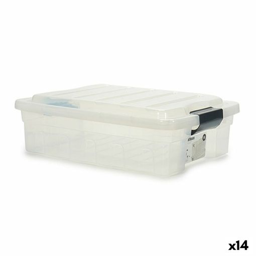 vidaXL Cajas de almacenaje apilables 3 uds plástico 25 L