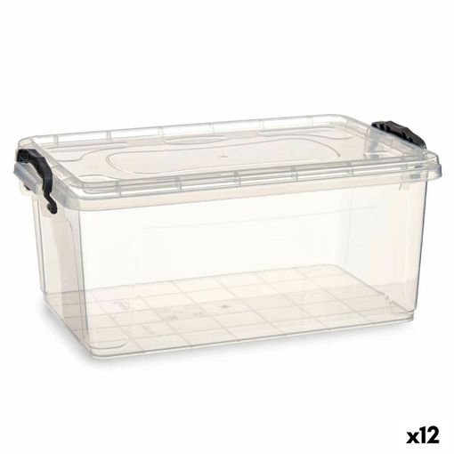 Caja De Almacenaje Con Tapa Evolution Transparente (60 X 40 X 40 Cm)