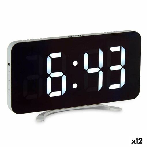 Reloj Digital De Sobremesa Blanco Abs 15,7 X 7,7 X 1,5 Cm (12 Unidades) con  Ofertas en Carrefour