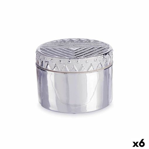 vidaXL Maletín de maquillaje aluminio plateado 22x30x21 cm