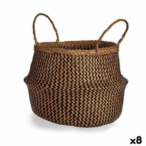 SEAGRASS Cesta almacenaje L con tapa natural A 23,5 x An. 42 x P 31 cm