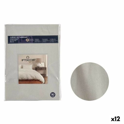 Juego De Sábanas 3 Piezas Cama 90 Microfibra Transpirable Suave 90x190/200  Cm Mocca con Ofertas en Carrefour