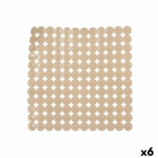 Alfombrilla Antideslizante Para Ducha Beige Pvc 54 X 54 X 1 Cm (6 Unidades)  con Ofertas en Carrefour