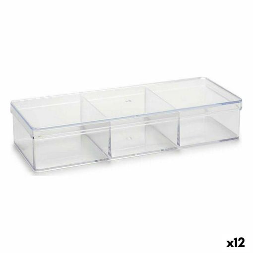 ORGANIZADOR TRANSPARENTE 34X12,5 CM - TRANSPARENTE — Guapa