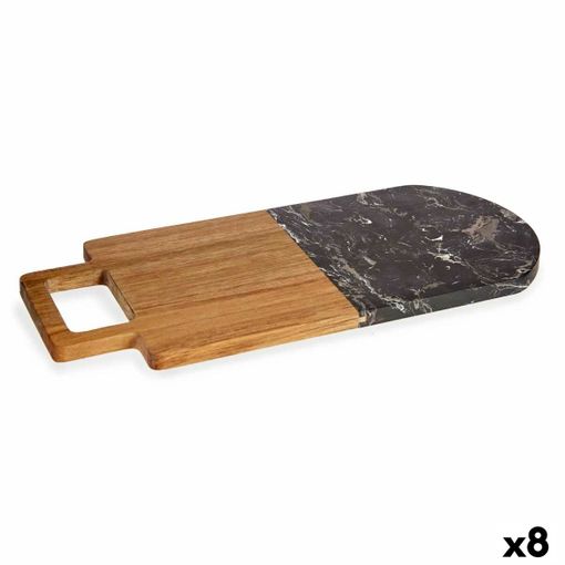 TIENDA EURASIA – Tabla Cortar Cocina, Madera con Borde Decorado,  33,5x21,5x1,5cm