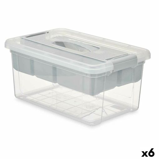 Caja de Plástico con Tapa Transparente 17 Litros