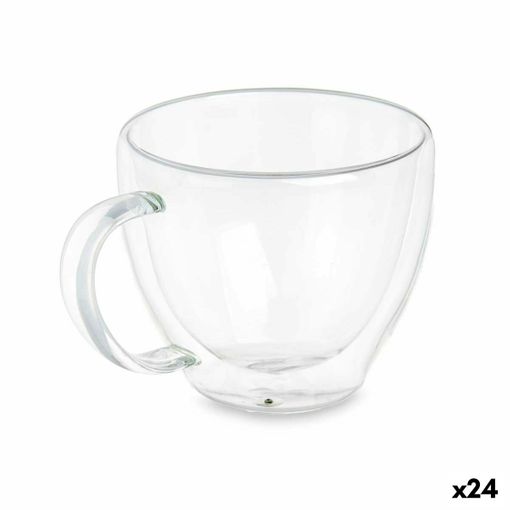 Juego de Tazas de Café DKD Home Decor 250 ml Cristal Transparente