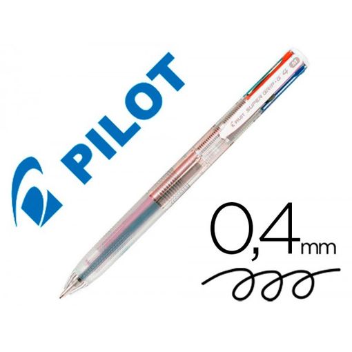 Bolígrafo Pilot Supergrip G de 4 colores
