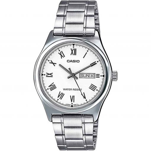 Reloj De Pulsera Casio Mtp-v006 Analógico Para Hombre Color Plateado Correa  Acero Inoxidable con Ofertas en Carrefour