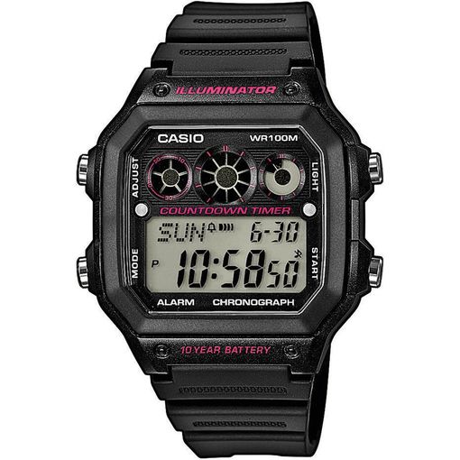 Casio MQ24-1E - Reloj de resina negro para hombre