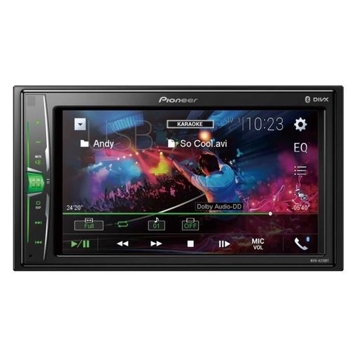 Pioneer Auto Video Radio 2 Din 6,2 4 X 50w Usb Ipod Bluetooth Mvh-a210bt  con Ofertas en Carrefour