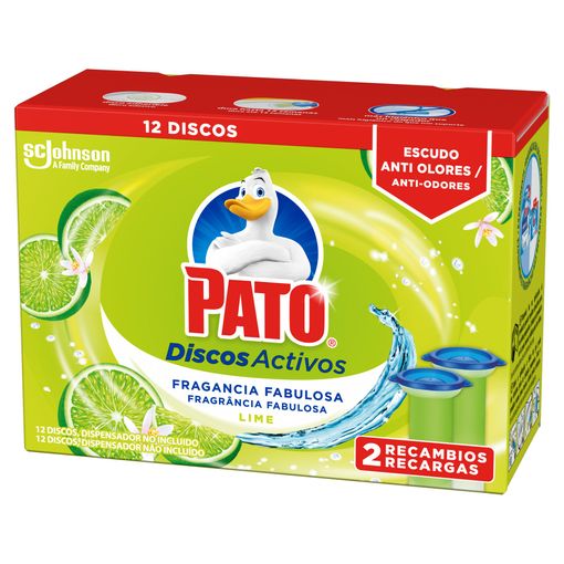 Limpiador De Inodoro Pato Discos Activos, 2 Recambios Para Aparato - 2  Paquetes De 2 X 74.00 Gr - Total: 296 Gr con Ofertas en Carrefour