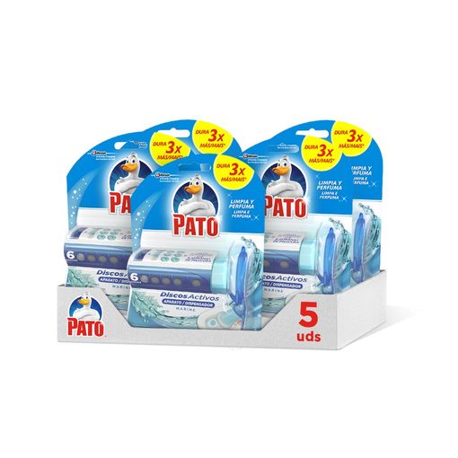 Pato® Discos Activos Wc Marine, Limpia Y Desinfecta, Packs De 5