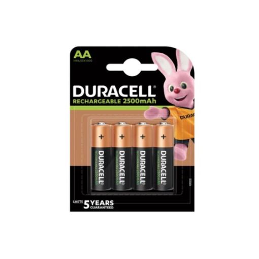 Pilas recargables Duracell AA 1300mAH Pack-4 (HR6-B)
