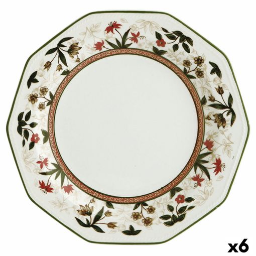 Plato Llano Queen´s By Churchill Assam Floral Cerámica Loza Ø 27 Cm (6  Unidades) con Ofertas en Carrefour