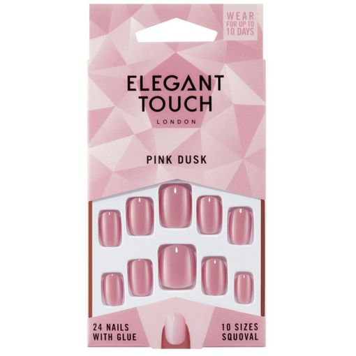Elegant Touch Pink Dusk Uñas Postizas 24 Uds