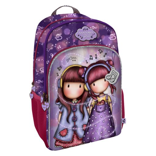 Mochila escolar morado cebra - Crayoles - Morado