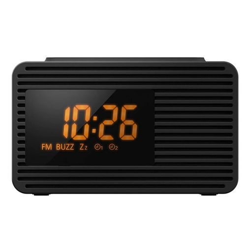 Radio Despertador SONY ICF-C1B (Negro - Digital - AM/FM - Batería - Alarma  Doble - Función Snooze)