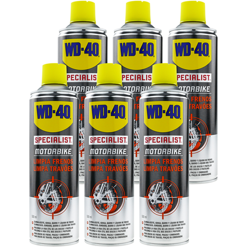 Limpia frenos WD-40 Motorbike Specialist 500ml