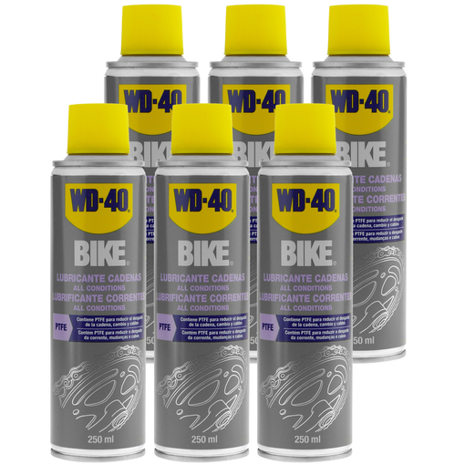 WD-40® BIKE Lubricante para Bicicletas Condiciones Húmedas CAJA X