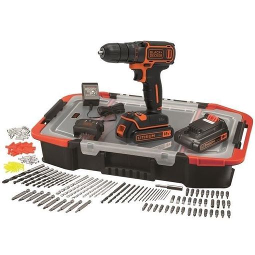 Black Decker Taladro Inal mbrico De Litio De 18 V 2 Bater as