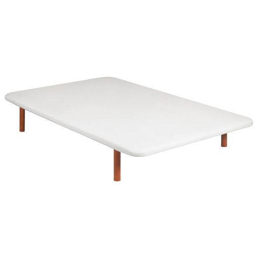 Base Tapizada Malla 3d Reforzada Con 5 Barras Transversales - Wengue - 90x190cm