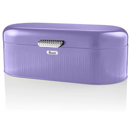 Retro Bin Panera De Mesa Para Guardar Pan, Bollería, Diseño Vintage, Bread  Bin, Caja Metal Morado Swan Swka1014purn con Ofertas en Carrefour