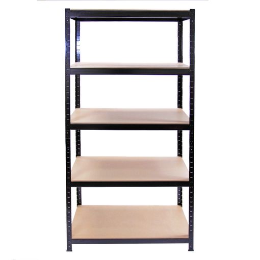 shelfplaza® BLACK 90x60x30 cm Estantería negra / estanterías fuertes /  estantería de 3 baldas / estanterías metálicas almacenaje /