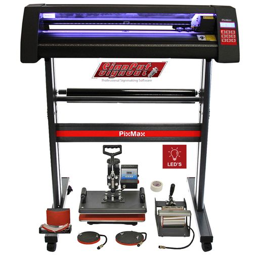 Prensa Térmica 50cm x 50cm PixMax para Sublimación de Camisetas