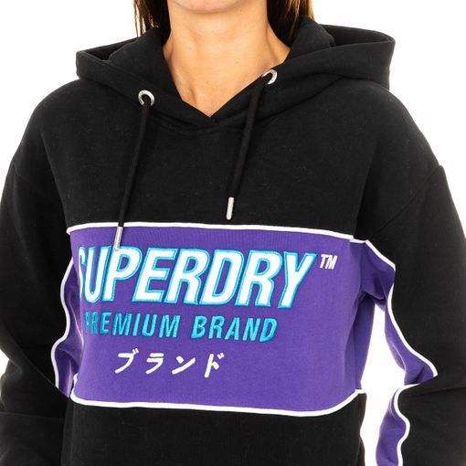 Sudadera Superdry Premium Brand Rosa Mujer