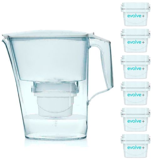 Pack Jarra de Filtración de Agua CARREFOUR HOME 3,3l con 1 Filtro- Blanca