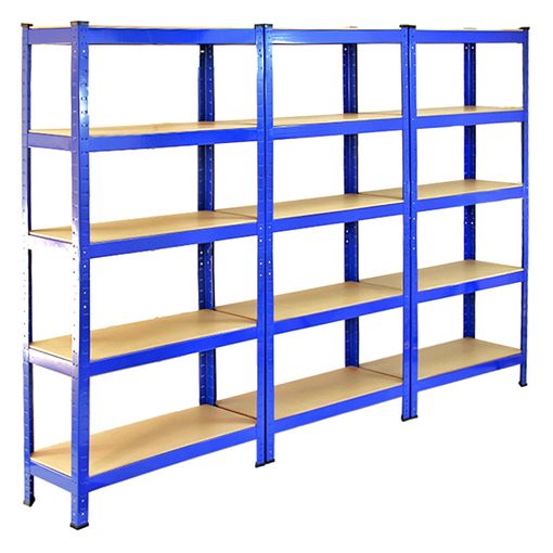 3 X Q-rax Estanterías Métalicas Azules De 120cm Y 2 X 90cm Estanterías  Metálicas Azules con Ofertas en Carrefour