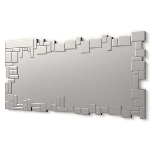 Espejos Decorativos Modernos De Pared Irregular Plata