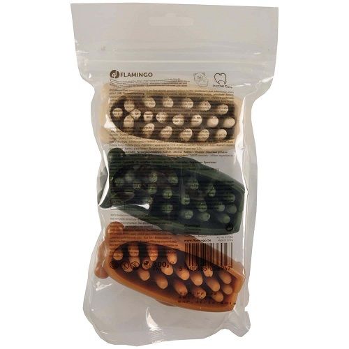 Flamingo Snacks Dentales Veggies Castor 10 Cm - 3 Uds