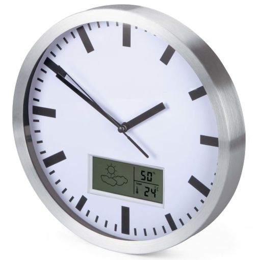 Reloj Digital De Sobremesa Blanco Pvc Madera Mdf (15 X 7,5 X 7 Cm) (12  Unidades) con Ofertas en Carrefour