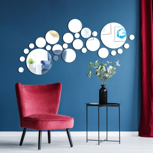 26 Vinilos Redondas Para Espejos - Adhesivo De Pared - Revestimiento  Sticker Mural Decorativo - con Ofertas en Carrefour