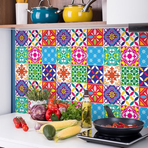 9 Vinilos Azulejos Lidwina Lidwina - Adhesivo De Pared - Revestimiento  Sticker Mural Decorativo - 30x30cm-9stickers10x10cm con Ofertas en  Carrefour