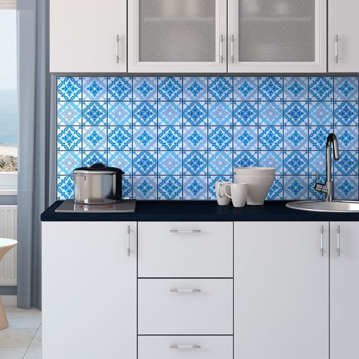 30 vinilo baldosas azulejos vivinito - adhesivo de pared - revestimiento  sticker mural decorativo - 50x60cm-30stickers10x10cm