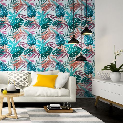 Vinilo Papel Tapiz Tropical Carrillo - Adhesivo De Pared - Revestimiento  Sticker Mural Decorativo - 30x30cm con Ofertas en Carrefour