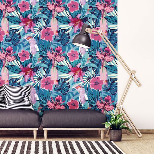 Vinilo Papel Tapiz Tropical Carrillo - Adhesivo De Pared - Revestimiento  Sticker Mural Decorativo - 30x30cm con Ofertas en Carrefour