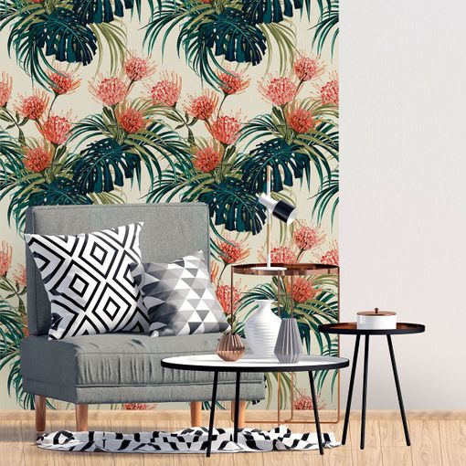 Vinilo Tapiz Tropical Natal - Adhesivo De Pared - Revestimiento Sticker  Mural Decorativo - 30x30cm con Ofertas en Carrefour