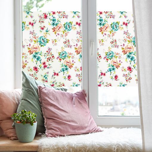 Vinilo Opaco Y Privacidad Para Ventana Patrón Floral - Adhesivo De Pared -  Revestimiento Sticker Mural Decorativo - 40x100cm con Ofertas en Carrefour