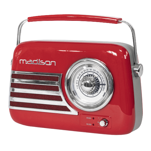 Roadstar TRA-2235BL Radio Portátil FM Analógica, Funciona a Red